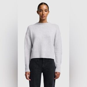 7 For All Mankind Cashmere Blend Crewneck Sweater White Sand